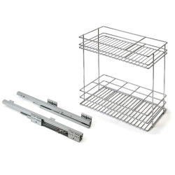 Botellero-Especiero Extraíble Alt. 70 cm- Cromo | EspacioBrico OFERTA