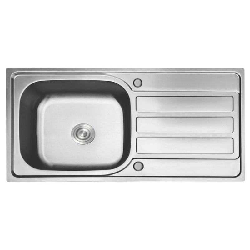 Fregadero Poseidon Acero Inox 100x50 cm Sobre Encimera | EspacioBrico OFERTA
