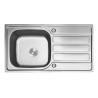 Fregadero Poseidon Acero Inox 80x50 cm Sobre Encimera | EspacioBrico OFERTA