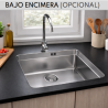 Fregadero Cocina Acero Inox Serie Boston 76x50 cm | EspacioBrico OFERTA