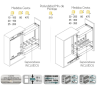 Botellero Extraíble Neo System Grafito Alt. 80 cm | EspacioBrico OFERTA
