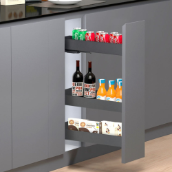 Botellero Extraíble Neo System Grafito Alt. 80 cm | EspacioBrico OFERTA