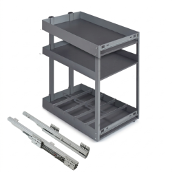 Botellero Extraíble Neo System Grafito Alt. 80 cm | EspacioBrico OFERTA