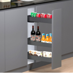 Botellero Extraíble Neo System Grafito Alt. 80 cm | EspacioBrico OFERTA