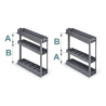Botellero Extraíble Neo System Grafito Alt. 80 cm | EspacioBrico OFERTA