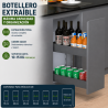 Botellero Extraíble Neo System Grafito Alt. 70 cm | EspacioBrico OFERTA