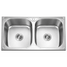Fregadero Hércules Acero Inox 82x48 cm Sobre Encimera | EspacioBrico OFERTA