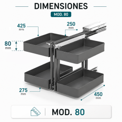 Mecanismo de Rincón Extraíble Mod.80 NEO System | EspacioBrico OFERTA