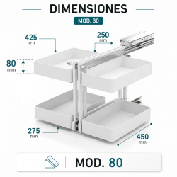Mecanismo Rincón Extraíble Mod.80 NEO System Blanco | EspacioBrico OFERTA