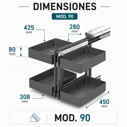 Mecanismo de Rincón Extraíble Mod.90 NEO System | EspacioBrico OFERTA