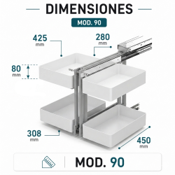Mecanismo Rincón Extraíble Mod.90 NEO System Blanco | EspacioBrico OFERTA