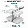 Mecanismo Rincón Extraíble Mod.90 NEO System Blanco | EspacioBrico OFERTA