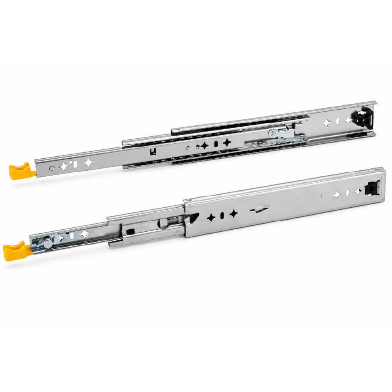 Guías Telescópicas 53 mm Ext. Total Con Bloqueo hasta 1500 mm | Andaser Store OFERTA