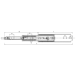 Guías Telescópicas 76 mm Ext. Total Con Bloqueo 1000/1200/1500 mm | EspacioBrico OFERTA