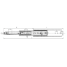 Guías Telescópicas 76 mm Ext. Total Con Bloqueo 1000/1200/1500 mm | EspacioBrico OFERTA