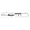 Guías Telescópicas 76 mm Ext. Total Sin Bloqueo 1000/1200/1500 mm | EspacioBrico OFERTA