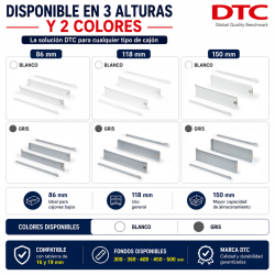 Cajón Metálico - Altura 150 mm | EspacioBrico OFERTA
