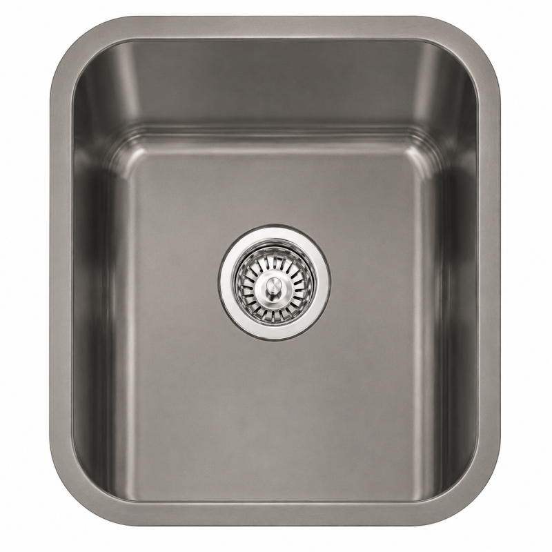 Fregadero Cocina Acero Negro Pavonado Roma 34x40 cm | EspacioBrico OFERTA