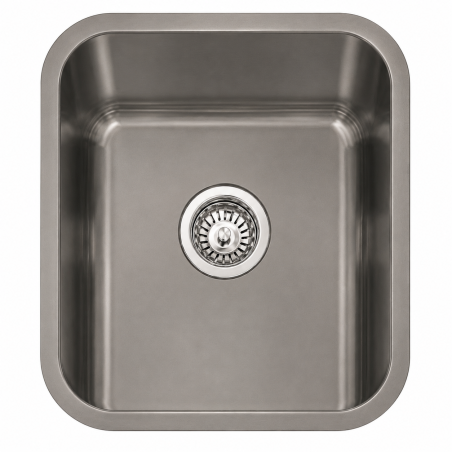 Fregadero Cocina Acero Negro Pavonado Roma 34x40 cm | EspacioBrico OFERTA