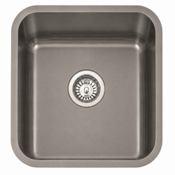 Fregadero Cocina Acero Negro Pavonado Roma 40x40 cm | EspacioBrico OFERTA