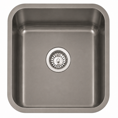 Fregadero Cocina Acero Negro Pavonado Roma 40x40 cm | EspacioBrico OFERTA
