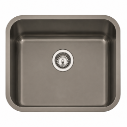 Fregadero Cocina Acero Negro Pavonado Roma 50x40 cm | EspacioBrico OFERTA