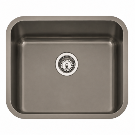 Fregadero Cocina Acero Negro Pavonado Roma 50x40 cm | EspacioBrico OFERTA