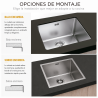 Fregadero Cocina Acero Inox Serie Berlín 45x40 cm | EspacioBrico OFERTA