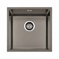 Fregadero Cocina Acero Negro Pavonado Berlín 40x40 cm | EspacioBrico OFERTA