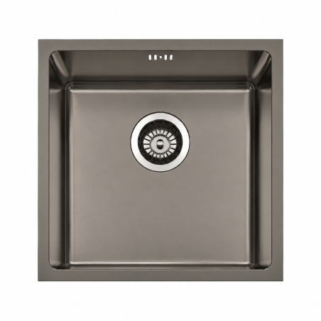 Fregadero Cocina Acero Negro Pavonado Berlín 40x40 cm | EspacioBrico OFERTA
