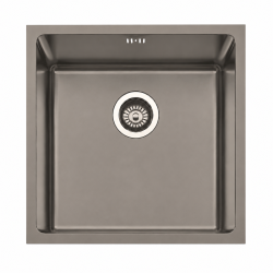 Fregadero Cocina Acero Negro Pavonado Berlín 45x40 cm | EspacioBrico OFERTA