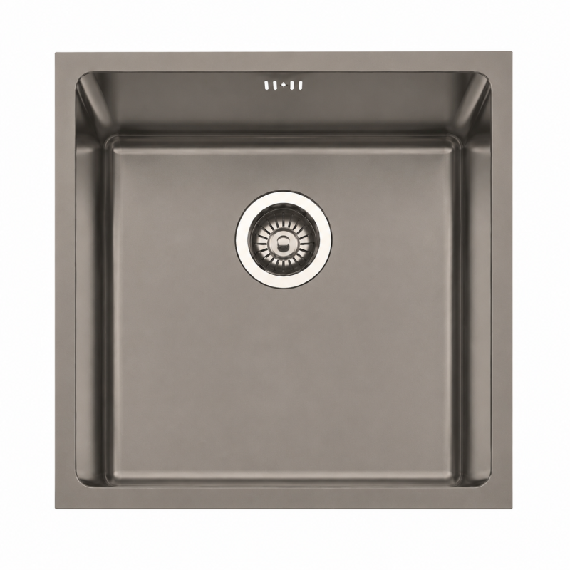Fregadero Cocina Acero Negro Pavonado Berlín 45x40 cm | EspacioBrico OFERTA