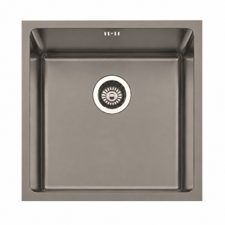 Fregadero Cocina Acero Negro Pavonado Berlín 45x40 cm | EspacioBrico OFERTA