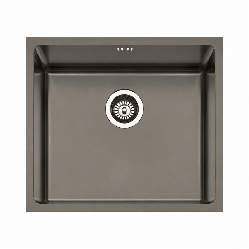 Fregadero Cocina Acero Negro Pavonado Berlín 50x40 cm | EspacioBrico OFERTA