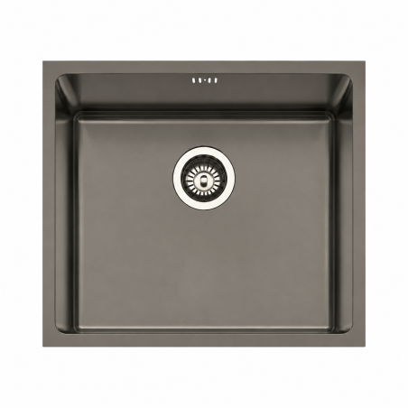 Fregadero Cocina Acero Negro Pavonado Berlín 50x40 cm | EspacioBrico OFERTA