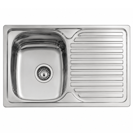Fregadero Cocina Acero Inox Mod. Viena 80x48 cm | EspacioBrico OFERTA