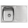Fregadero Cocina Acero Inox Mod. Viena 80x48 cm | EspacioBrico OFERTA