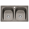Fregadero Cocina Acero Negro Pavonado Dublín 80x44 cm | EspacioBrico OFERTA