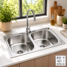 Fregadero Cocina Acero Inox Serie Dublín 80x48 cm | EspacioBrico OFERTA