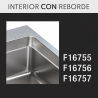 Fregadero Cocina Acero Inox Serie Boston 50x50 cm | EspacioBrico OFERTA
