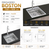 Fregadero Cocina Acero Inox Serie Boston 76x50 cm | EspacioBrico OFERTA
