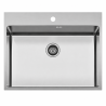Fregadero Cocina Acero Inox Serie Boston 76x50 cm | EspacioBrico OFERTA