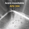 Fregadero Cocina Acero Inox Mod. París 84x44 cm | EspacioBrico OFERTA