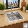 Fregadero Cocina Acero Inox Serie Boston 45x50 cm | EspacioBrico OFERTA