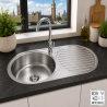 Fregadero Cocina Acero Inox Mod. Londres 84x44 cm | EspacioBrico OFERTA