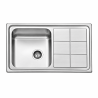 Fregadero Acero Inox Serie Madrid 86x50 cm Sobre Encimera | EspacioBrico OFERTA