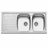 Fregadero Acero Inox Mod. Praga 120x50 cm Sobre Encimera | EspacioBrico OFERTA