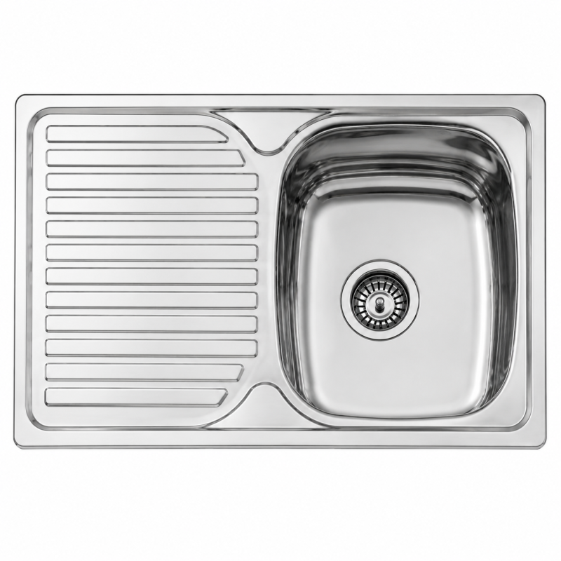 Fregadero Cocina Acero Inox Mod. Viena 80x48 cm | EspacioBrico OFERTA