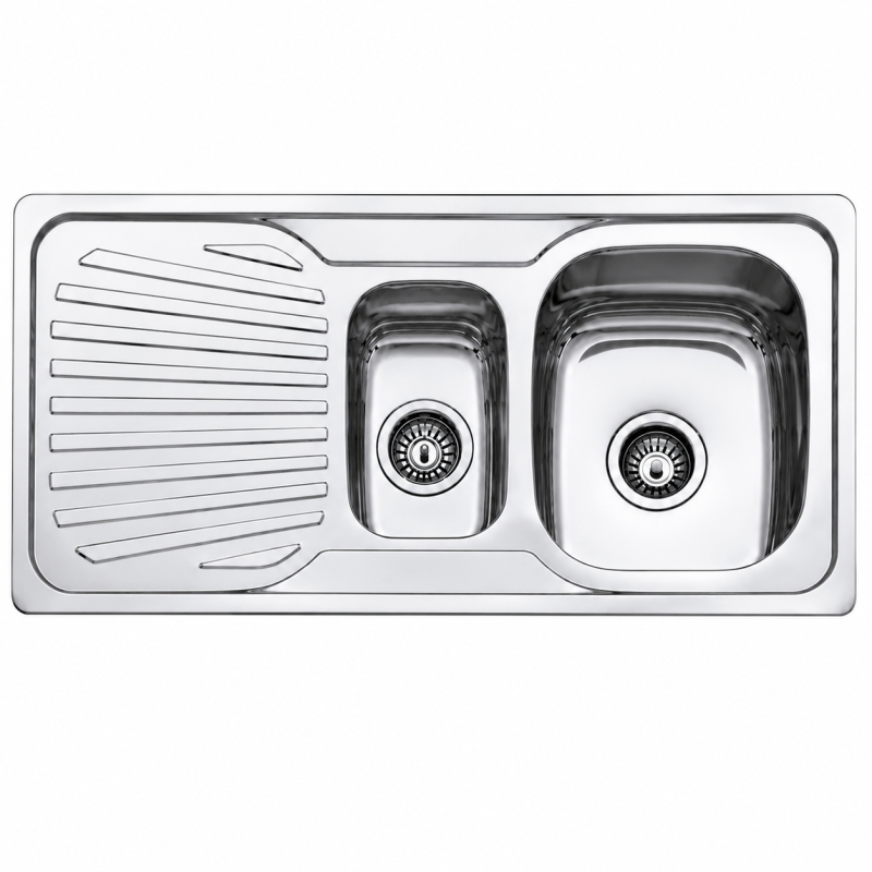 Fregadero Acero Inox Mod. Florencia 100x48 cm Sobre Encimera | EspacioBrico OFERTA