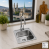 Fregadero Cocina Acero Inox Mod. Zurich 38x38 cm | EspacioBrico OFERTA